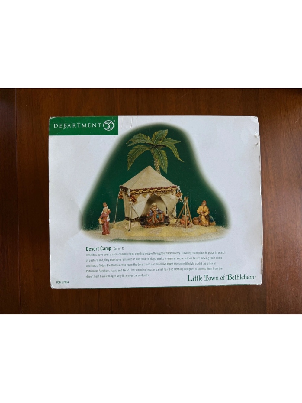 Department 56 Little Town Of Bethlehem “Desert Camp” 59904 Set Of 4 w/Box